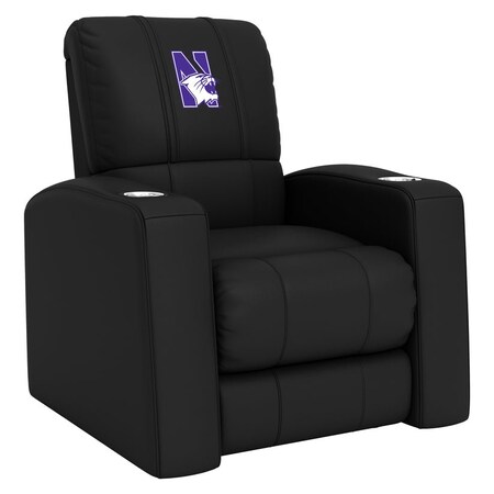 Dreamseat Home Theater Recliner with Northwestern Wildcats Logo XZ418301RHTCDBLK-PSCOL13355